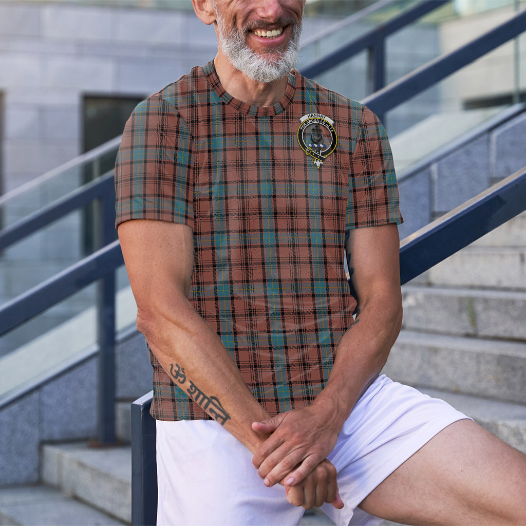 Hannay Dress Tartan T-Shirt with Family Crest - Tartan Vibes Clothing