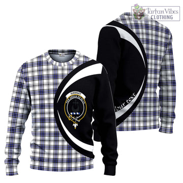 Hannay Tartan Ugly Sweater with Family Crest Circle Style