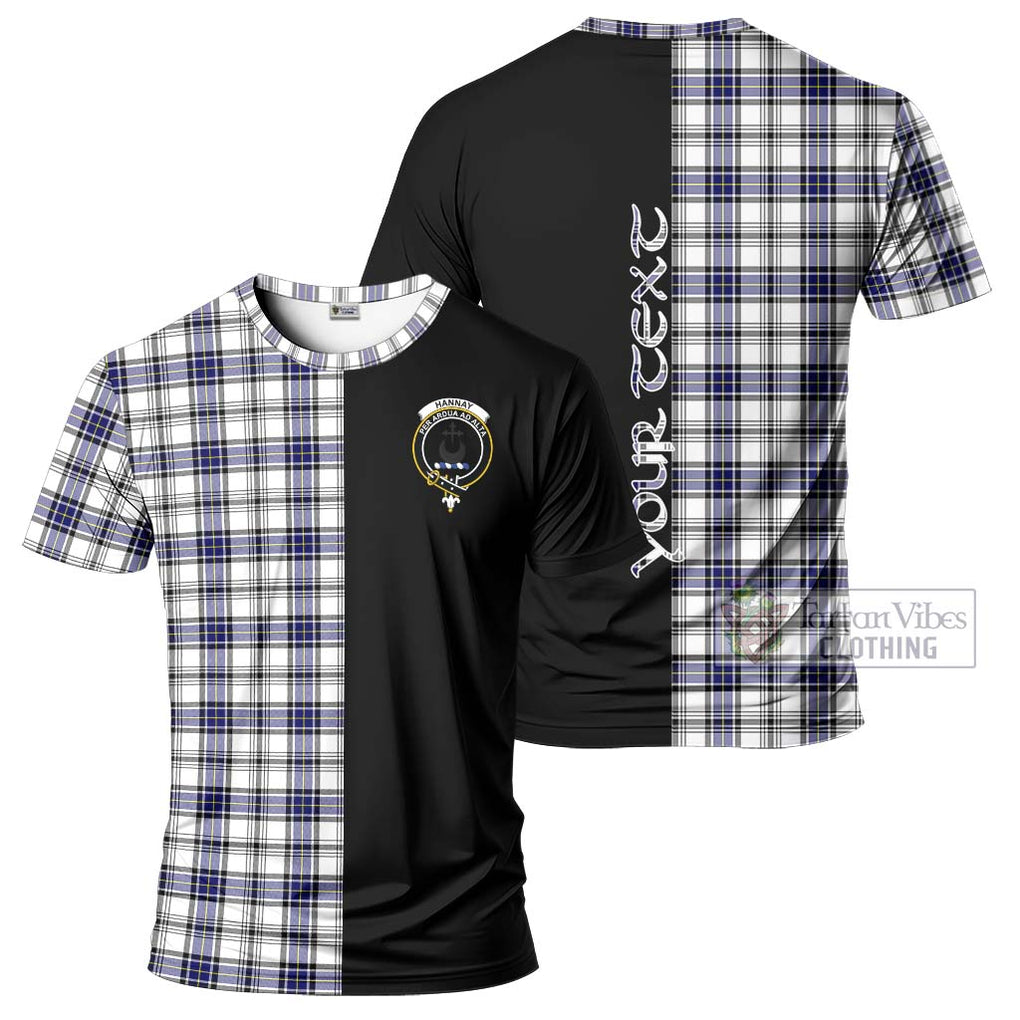 Hannay Tartan T-Shirt with Family Crest and Half Of Me Style Kid's Shirt - Tartanvibesclothing Shop