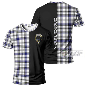 Hannay Tartan T-Shirt with Family Crest and Half Of Me Style