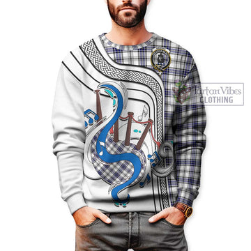 Hannay Tartan Sweatshirt with Epic Bagpipe Style