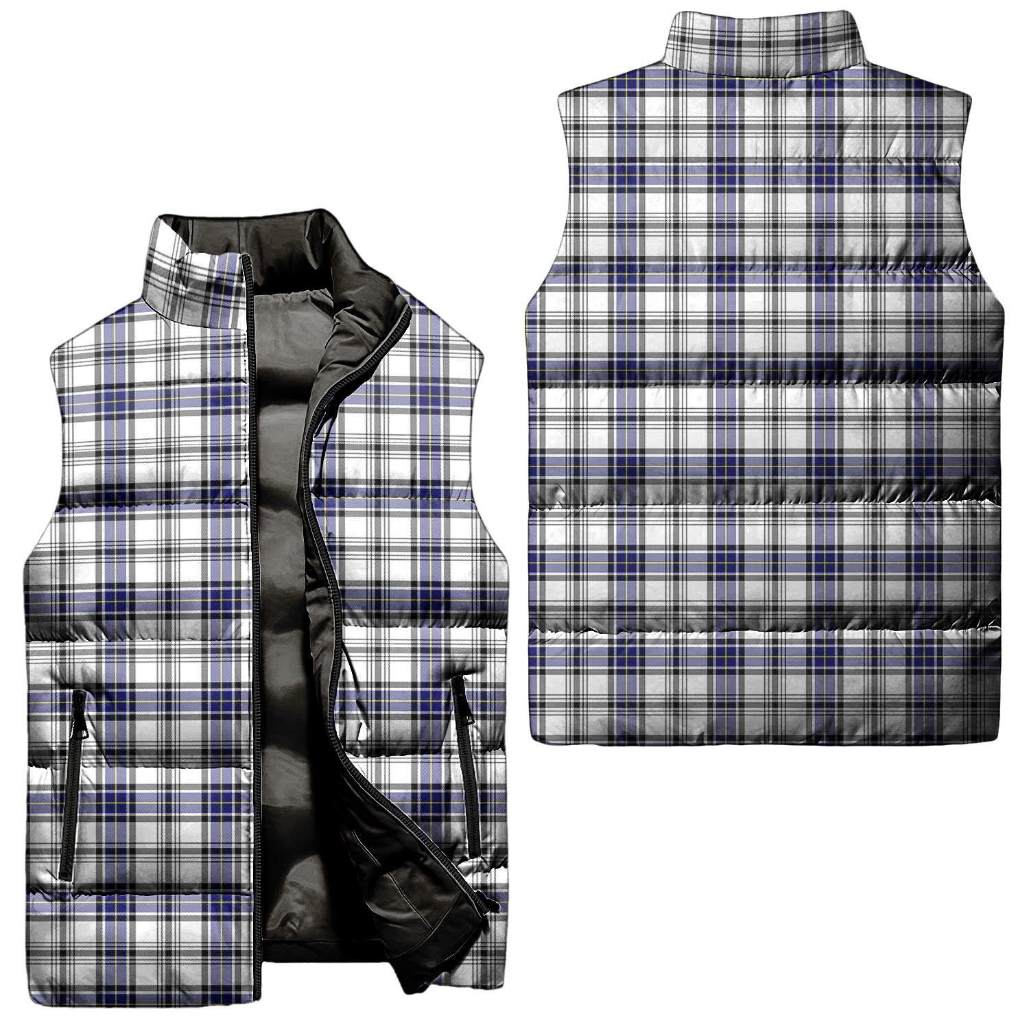 Hannay Modern Tartan Sleeveless Puffer Jacket Unisex - Tartanvibesclothing