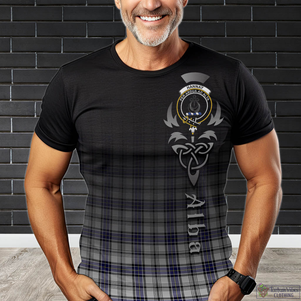 Tartan Vibes Clothing Hannay Modern Tartan T-Shirt Featuring Alba Gu Brath Family Crest Celtic Inspired