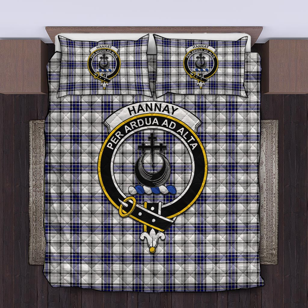 Hannay Tartan Quilt Bed Set with Family Crest Twin - Tartan Vibes Clothing