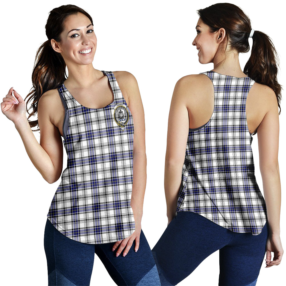 hannay-modern-tartan-women-racerback-tanks-with-family-crest