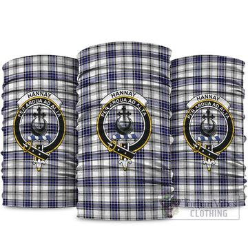 Hannay Tartan Neck Gaiters, Tartan Bandanas, Tartan Head Band with Family Crest