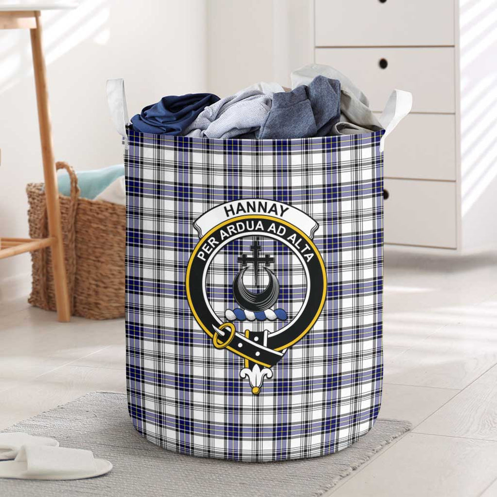 Hannay Tartan Laundry Basket with Family Crest One Size - Tartanvibesclothing Shop