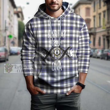 Hannay Tartan Hoodie with Family Crest DNA In Me Style