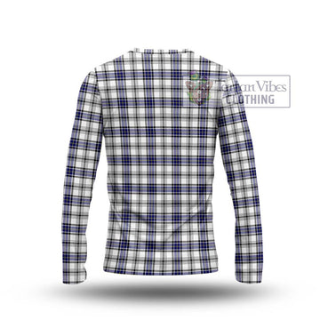 Hannay Tartan Long Sleeve T-Shirt with Family Crest DNA In Me Style