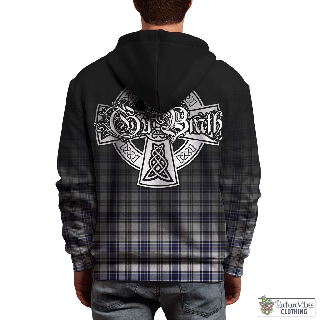 Tartan Vibes Clothing Hannay Modern Tartan Hoodie Featuring Alba Gu Brath Family Crest Celtic Inspired