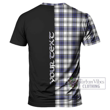 Hannay Tartan T-Shirt with Family Crest and Half Of Me Style