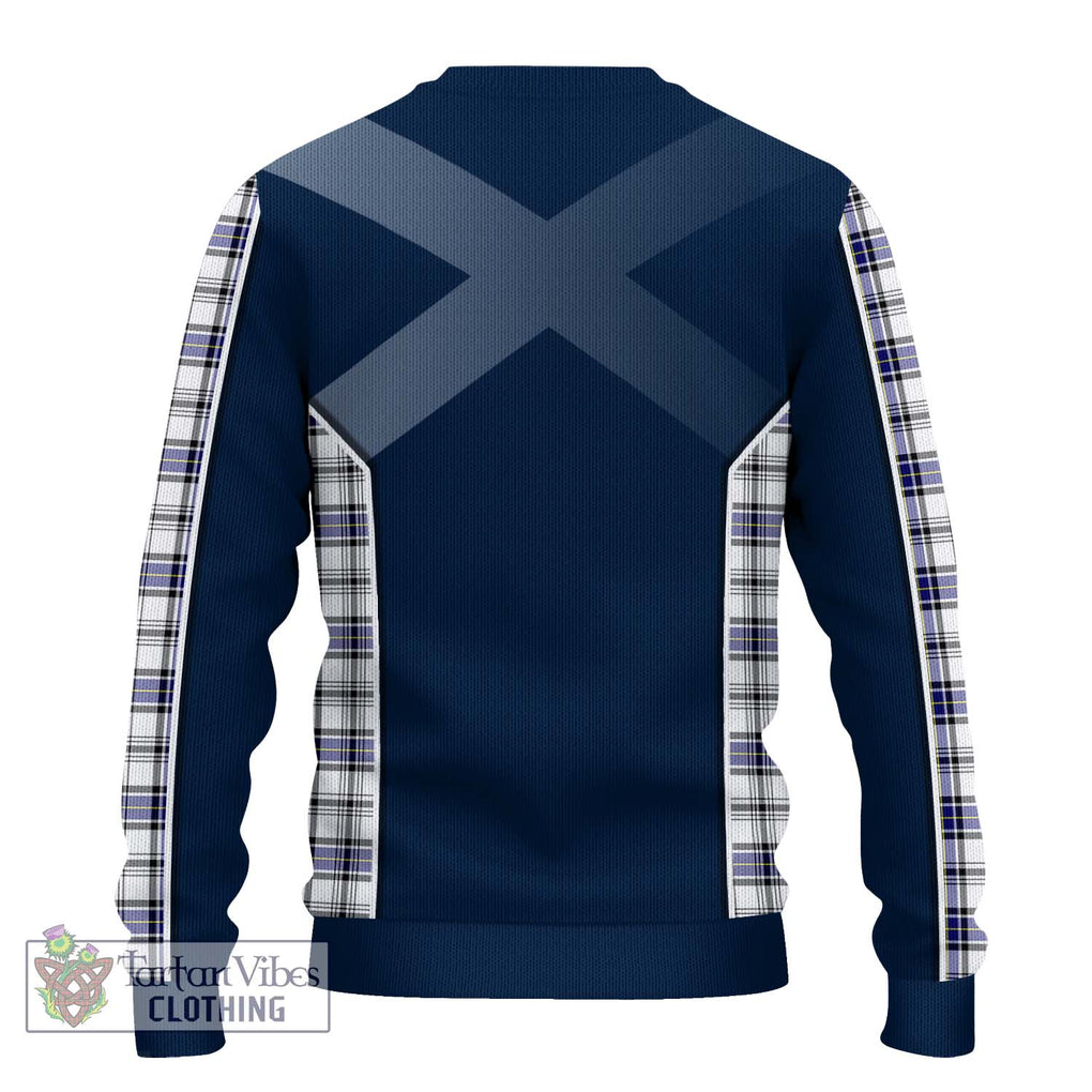 Hannay Tartan Knitted Sweater with Family Crest and Lion Rampant Vibes Sport Style - Tartan Vibes Clothing