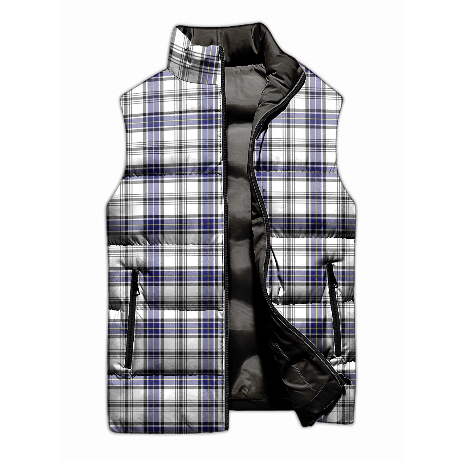 Hannay Modern Tartan Sleeveless Puffer Jacket - Tartanvibesclothing