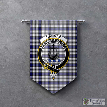 Hannay Tartan Gonfalon, Tartan Banner with Family Crest