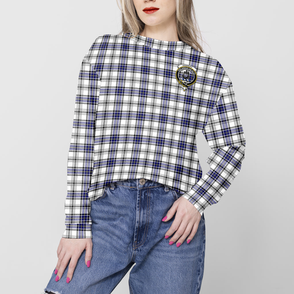 hannay-modern-tartan-sweatshirt-with-family-crest