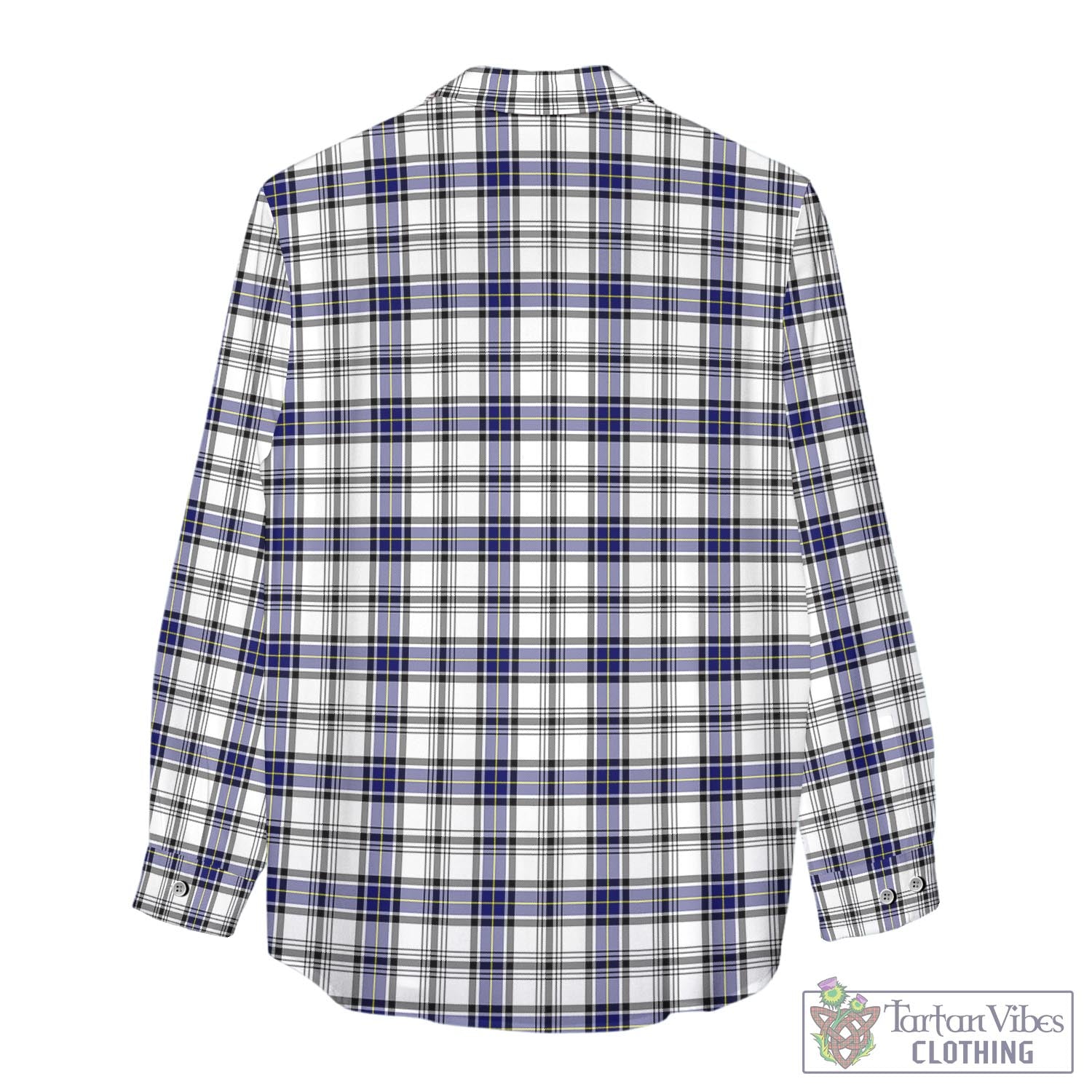 Tartan Vibes Clothing Hannay Modern Tartan Womens Casual Shirt with Family Crest