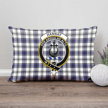 Hannay Tartan Pillow Cover with Family Crest