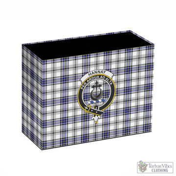 Hannay Tartan Pen Holder with Family Crest