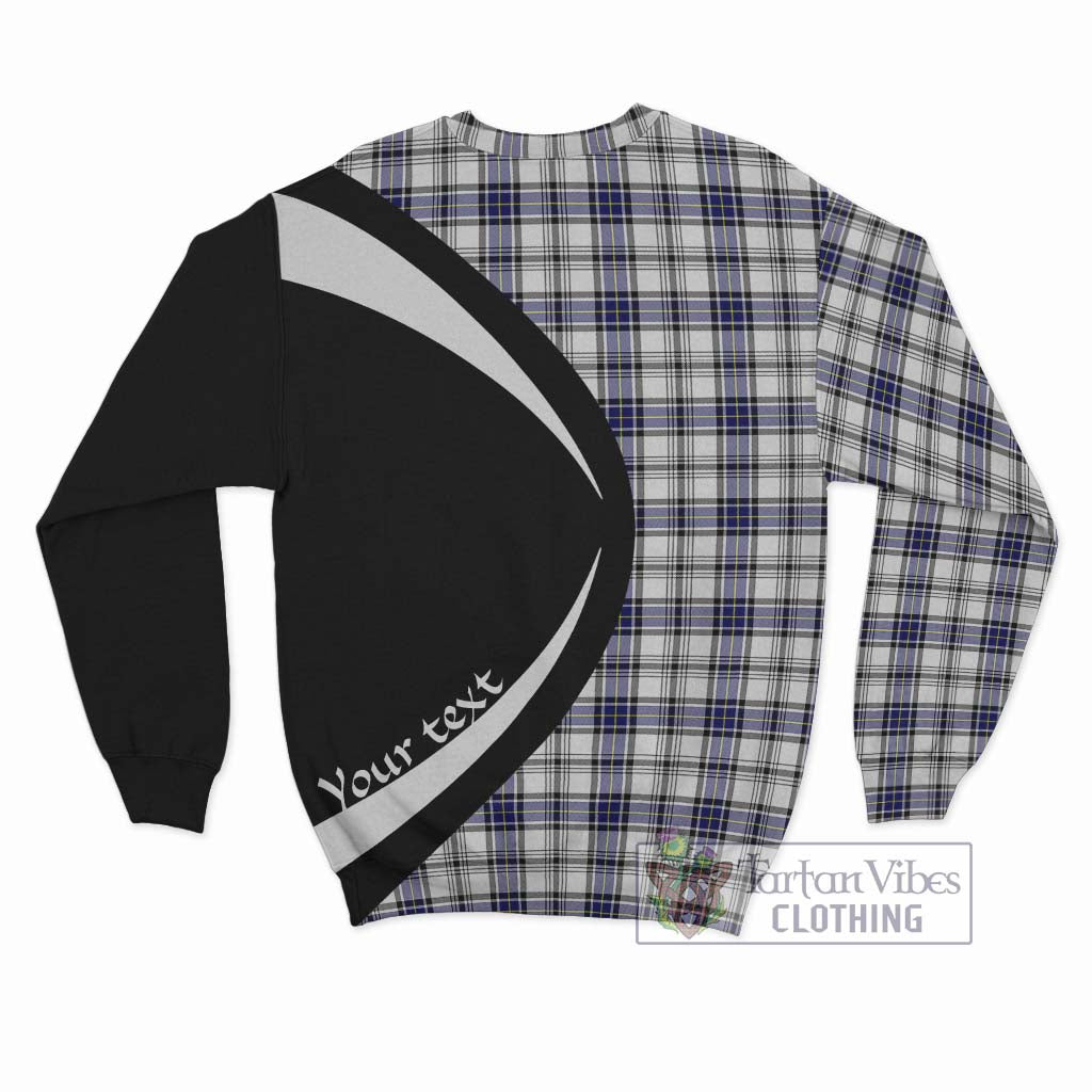 Hannay Tartan Sweatshirt with Family Crest Circle Style - Tartan Vibes Clothing