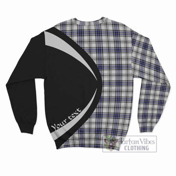 Hannay Tartan Sweatshirt with Family Crest Circle Style