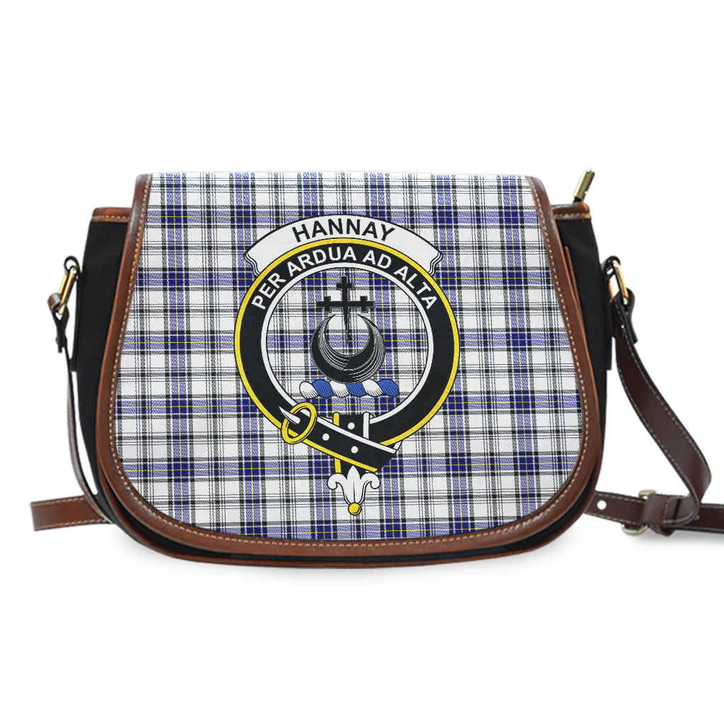 Hannay Tartan Saddle Bag with Family Crest - Tartan Vibes Clothing