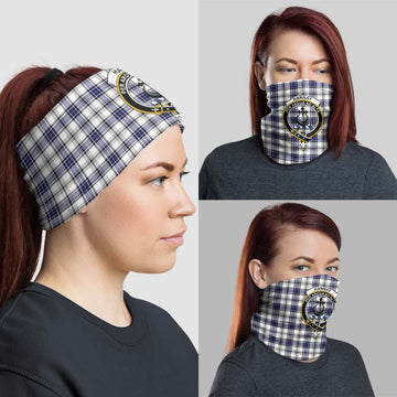 Hannay Tartan Neck Gaiters, Tartan Bandanas, Tartan Head Band with Family Crest