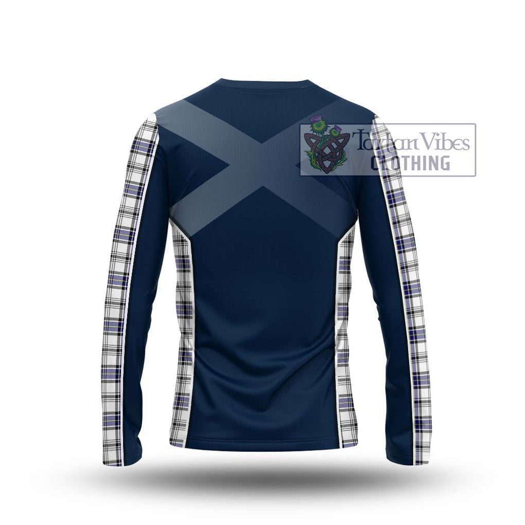 Hannay Tartan Long Sleeve T-Shirt with Family Crest and Lion Rampant Vibes Sport Style - Tartan Vibes Clothing