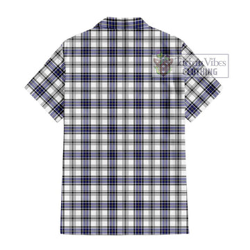 Hannay Tartan Short Sleeve Button Shirt with Family Crest DNA In Me Style