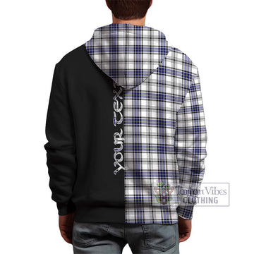 Hannay Tartan Hoodie with Family Crest and Half Of Me Style