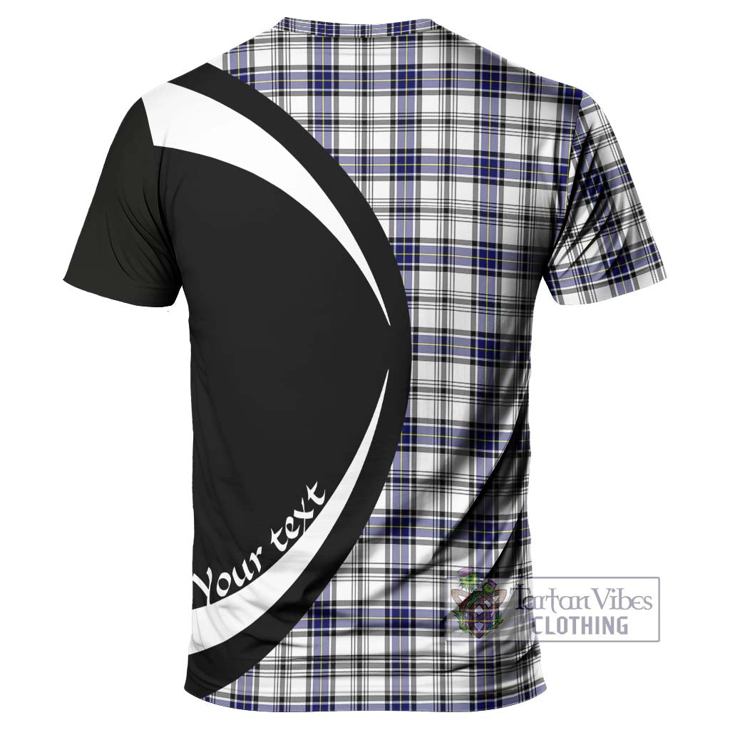 Tartan Vibes Clothing Hannay Modern Tartan T-Shirt with Family Crest Circle Style