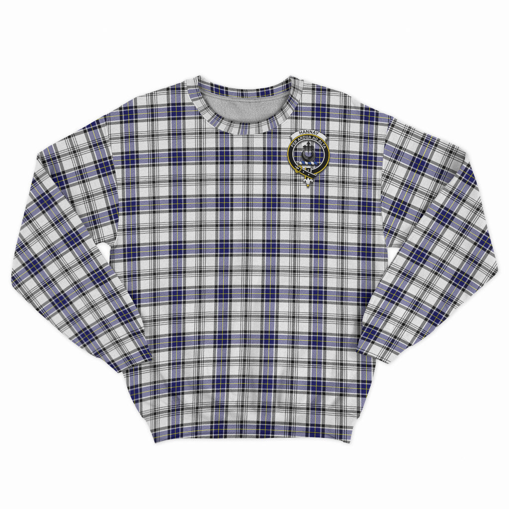 hannay-modern-tartan-sweatshirt-with-family-crest