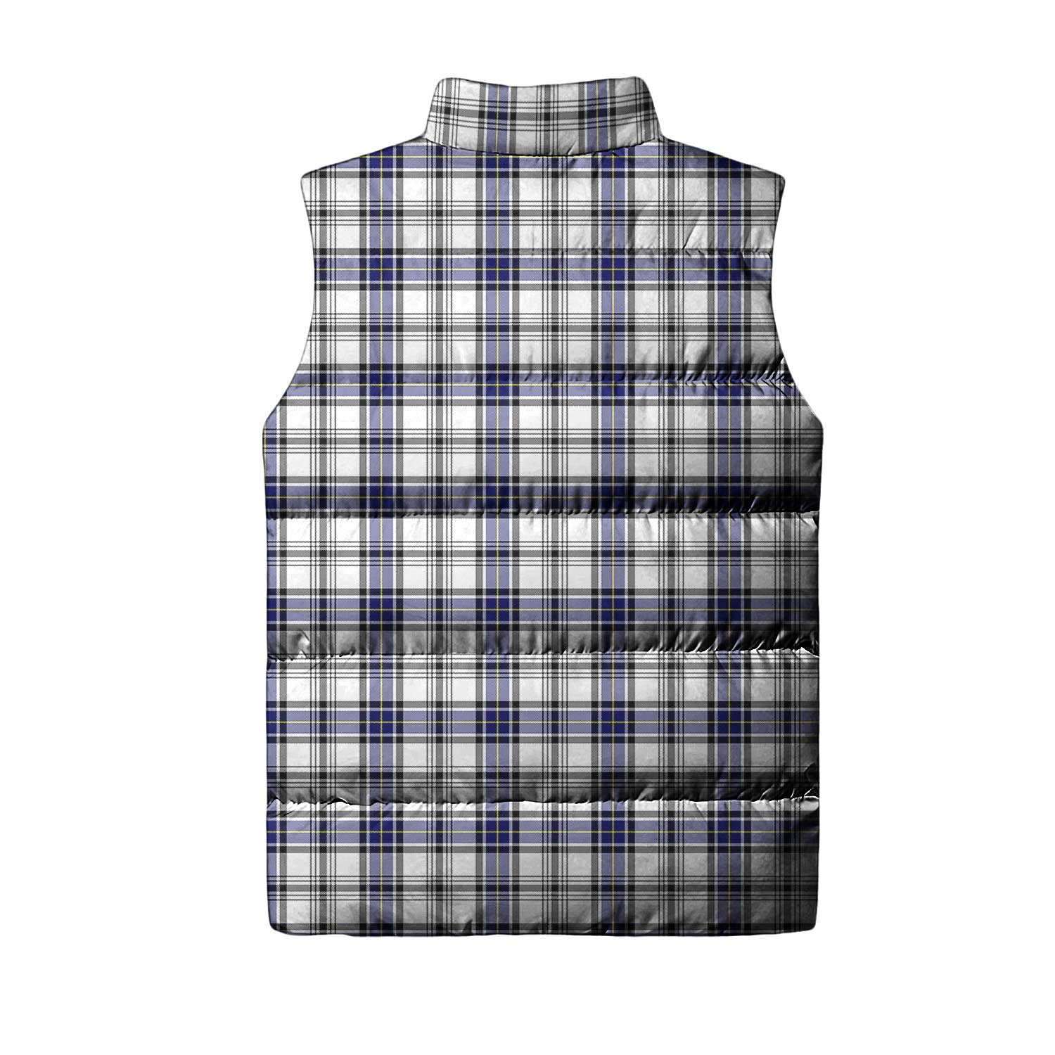 Hannay Modern Tartan Sleeveless Puffer Jacket with Family Crest - Tartanvibesclothing