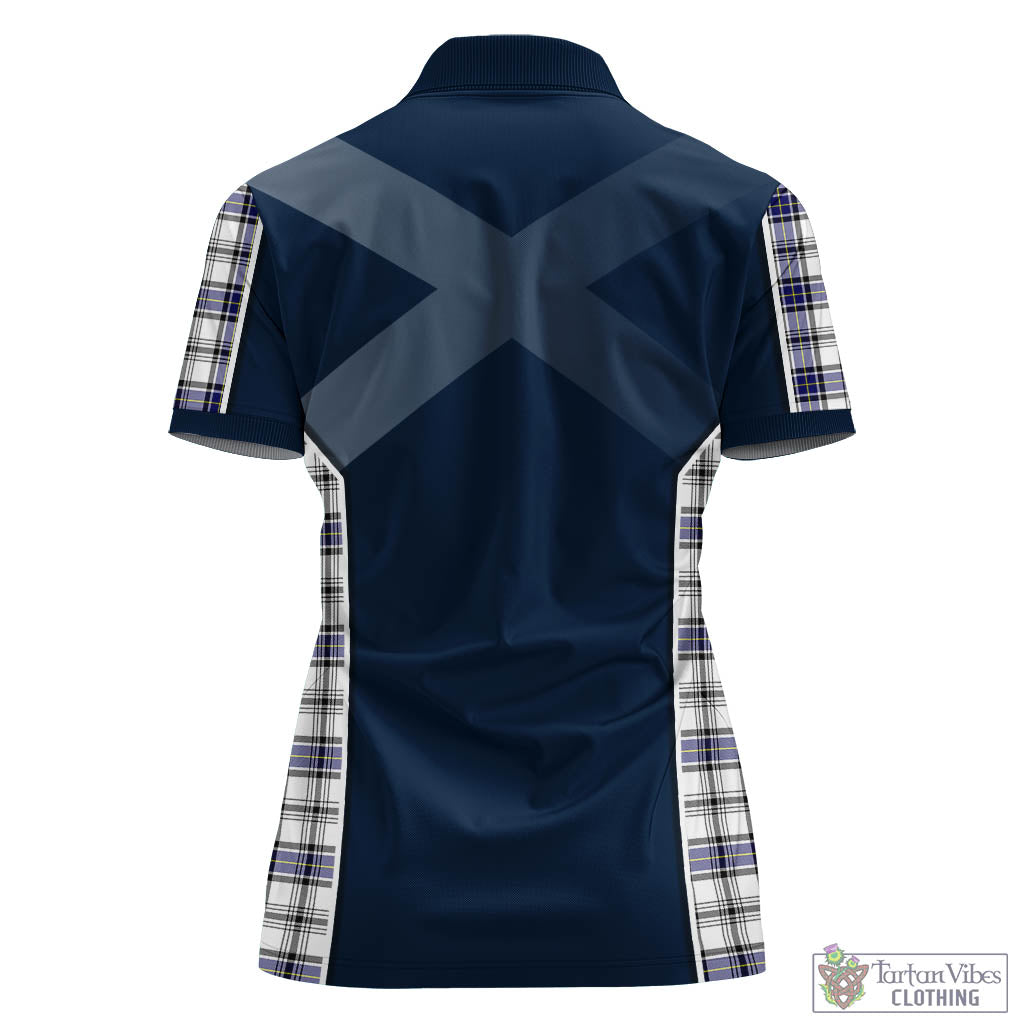 Tartan Vibes Clothing Hannay Modern Tartan Women's Polo Shirt with Family Crest and Lion Rampant Vibes Sport Style