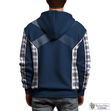 Hannay Tartan Hoodie with Family Crest and Lion Rampant Vibes Sport Style