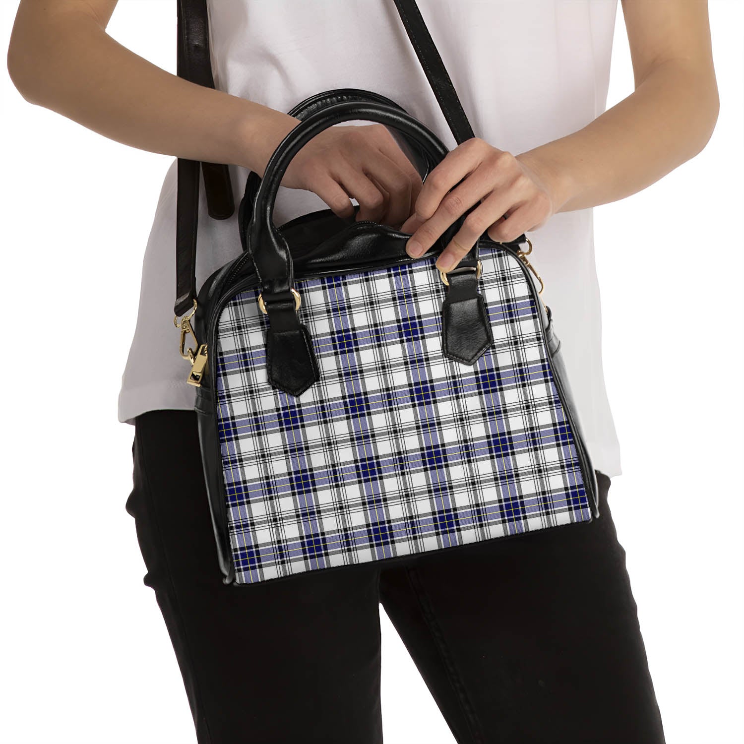 Hannay Modern Tartan Shoulder Handbags - Tartanvibesclothing