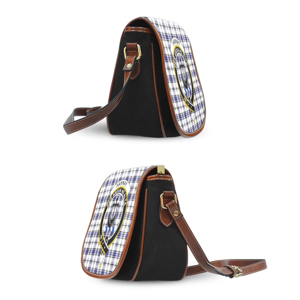 Hannay Tartan Saddle Bag with Family Crest - Tartan Vibes Clothing