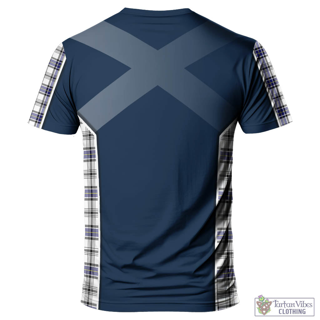 Tartan Vibes Clothing Hannay Modern Tartan T-Shirt with Family Crest and Lion Rampant Vibes Sport Style