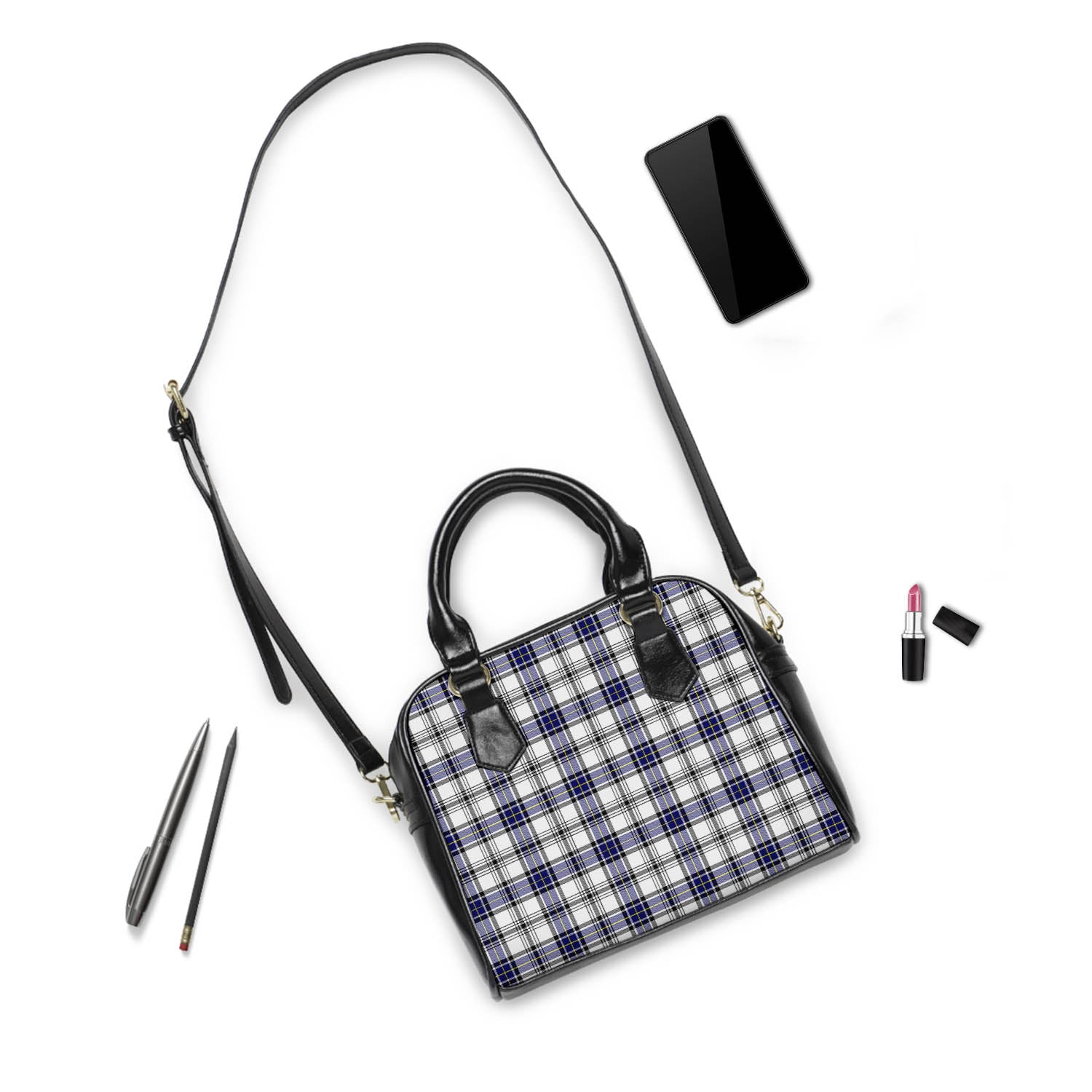 Hannay Modern Tartan Shoulder Handbags - Tartanvibesclothing