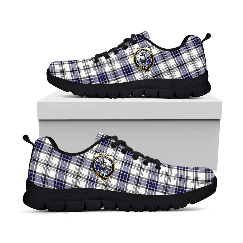 Hannay Tartan Sneakers with Family Crest - Tartan Vibes Clothing