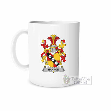 Hannon Irish Clan Coat of Arms Ceramic Mug