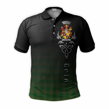Hannon Irish Clan Polo Shirt with Coat of Arms Erin Go Bragh Celtic Inspired Kid - Tartan Vibes Clothing