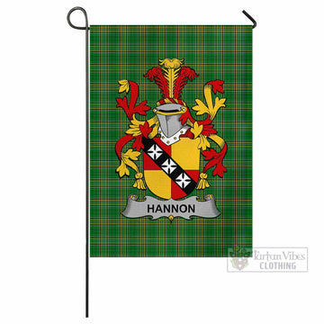 Hannon Irish Clan Tartan Flag with Coat of Arms