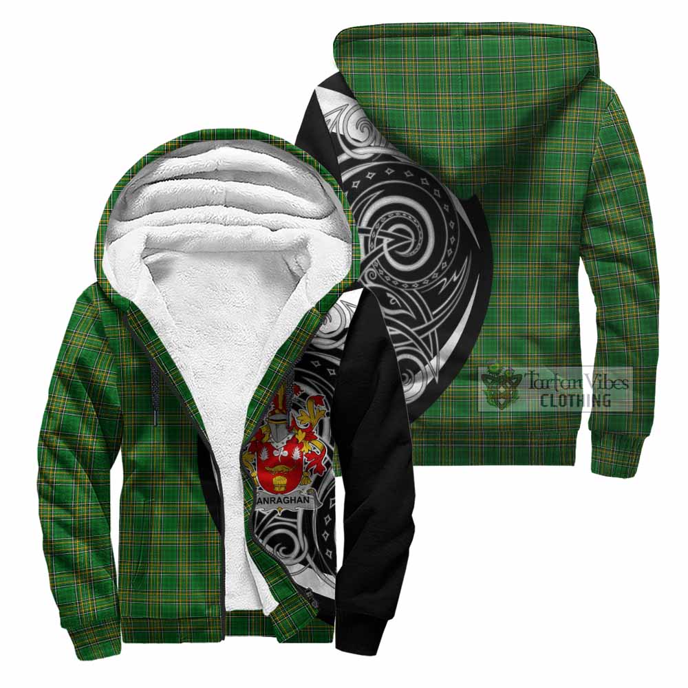 Hanraghan Irish Clan Sherpa Hoodie Celtic Circle Style Unisex - Tartan Vibes Clothing