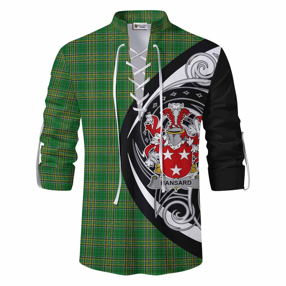 Hansard Irish Clan Ghillie Kilt Shirt Celtic Circle Style Men - Tartan Vibes Clothing