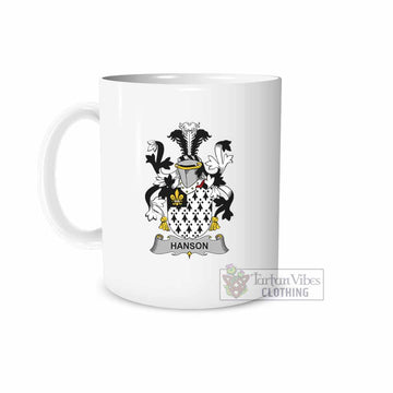 Hanson Irish Clan Coat of Arms Ceramic Mug