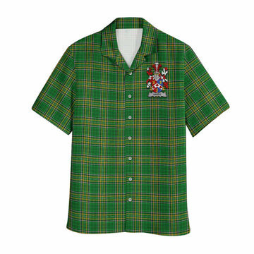 Hardy Irish Clan Tartan Hawaiian Shirt with Coat of Arms Kid - Tartan Vibes Clothing