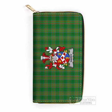 Hardy Irish Clan Tartan Women's Leather Wallet with Coat of Arms One Size 19.7*10.5*3.5 cm - Tartan Vibes Clothing