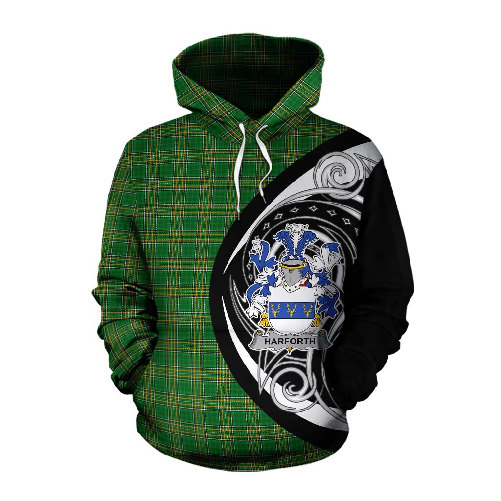 Harforth Irish Clan Cotton Hoodie Celtic Circle Style Pullover Hoodie XS - Tartan Vibes Clothing