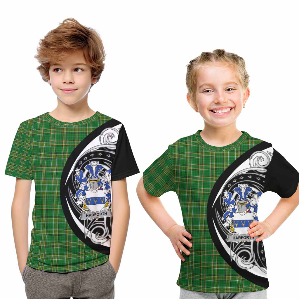 Harforth Irish Clan Kid T-Shirt Celtic Circle Style Youth XL Size14 - Tartan Vibes Clothing