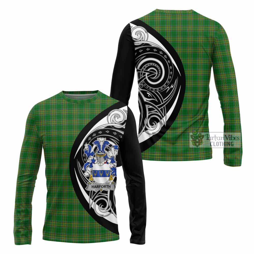 Harforth Irish Clan Long Sleeve T-Shirt Celtic Circle Style - Tartan Vibes Clothing